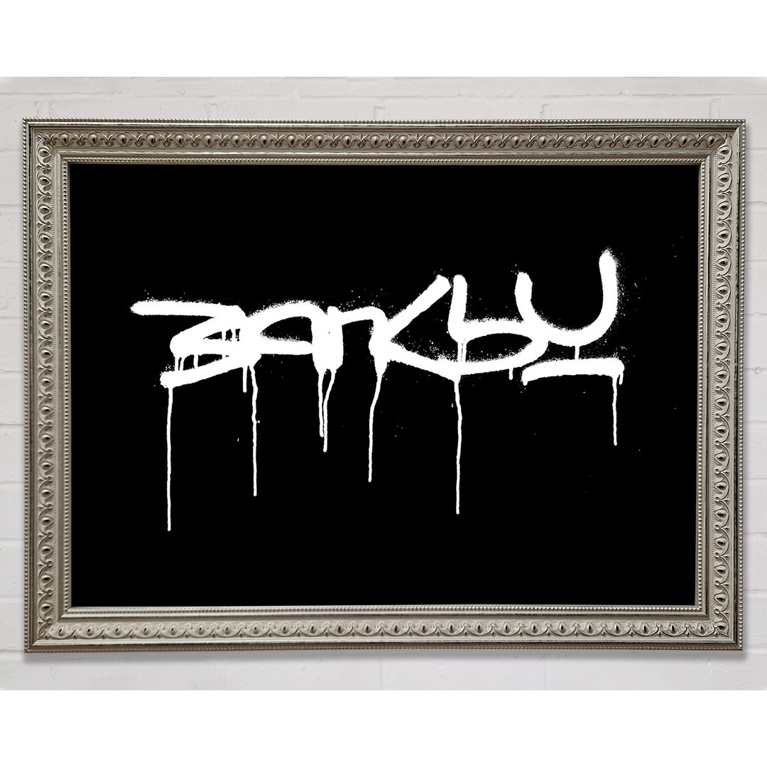 Banksy Silber - Druck