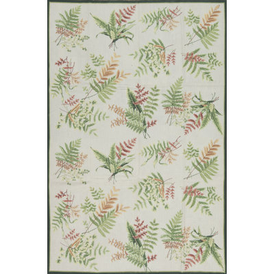 Gros Point Needlepoint Flatweave Wool Area Rug