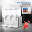 14.4 Gallon 110V 380W 3 Tanks Stainless Steel Beverage Dispenser  With Thermostat Controller