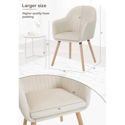 Mirakel 47 cm H Velvet Armchair