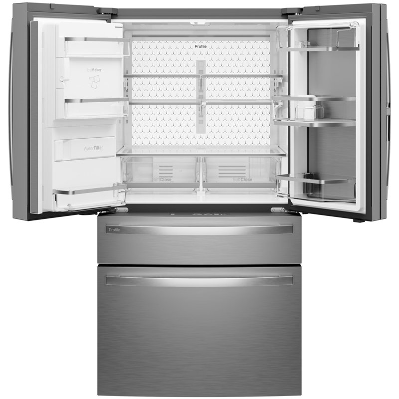 GE Profile ENERGY STAR 22.4 Cu. Ft. Smart Counter-Depth 4-Door French-Door Refrigerator with Kitchen Assistant