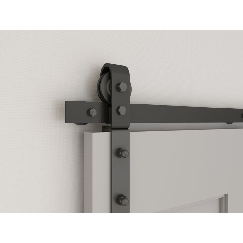 Matte Black Steel Folding Bi-Fold Door Hardware Kit