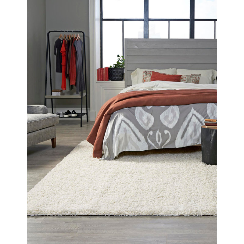 Eginhardt Shag Pure Area Rug, Square 7'10"
