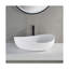 Ebern Designs 60mm L x 37mm W Natural Stone Oval Sink
