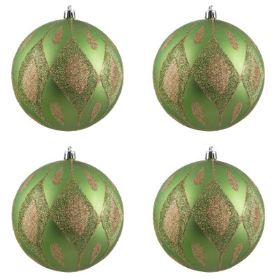 Ornement boule de diamant pailleté mat