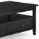 Warm Shaker 48"W Solid Wood Coffee Table with Two Storage Drawers and Open Shelf