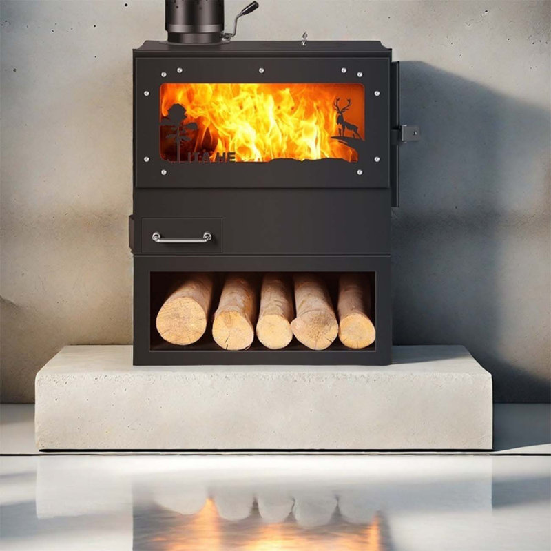 Holiday home heating fireplace
