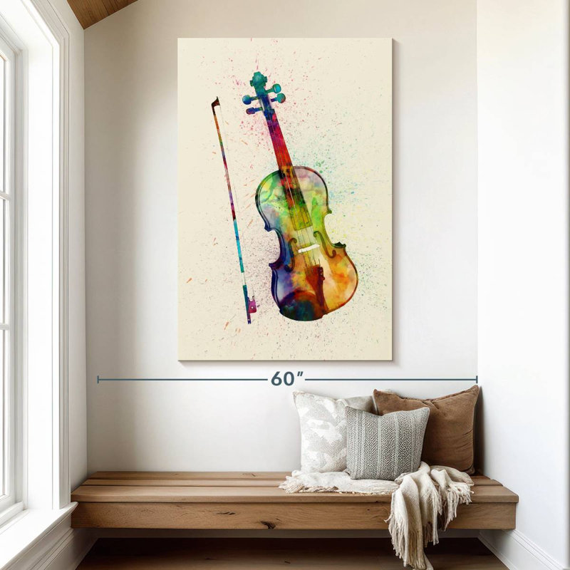 Abarca Violin Abstract I, 51" H x 34" W