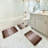 Murri Ombre Bath Rug Set, Bath Mat Set for Bathroom Water Absorbent Soft Microfiber Shaggy-1439382020