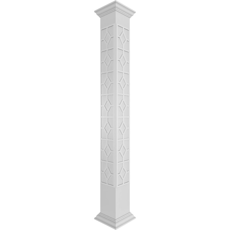 Colonne carrée classique non-effilée Craftsman, H 108 po x l 9 5/8 po x P 9 5/8 po