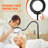 Chaithra 5X Floor Magnifying Glass with Light and Stand Flexible Gooseneck LED