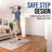 SIMPLI-MAGIC 4-Step Folding Step Ladder with Non-Slip Safety Steps, Lightweight Portable Ladder for Home and Household Use