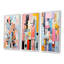 Ensemble de 4 reproductions d'art sur toile géométriques Popart Bluiding In Harlem-1076259347-1076259345