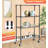 Leshea 35.6'' W Metal Storage Rack with Wheels-2136436201
