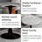 Marble-Top Round Side Table With Tapered Pedestal Base, Ideal For Living Room, Modern Minimalist Design-2055262465-2055262494