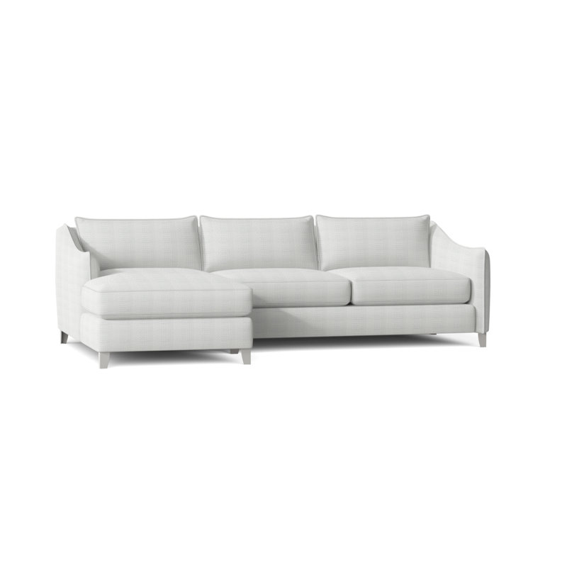 Monterey Patio Sectional with Cushions, Cream Matelasse