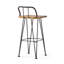 Tabouret en bois et métal DENALI INDUSTIAL