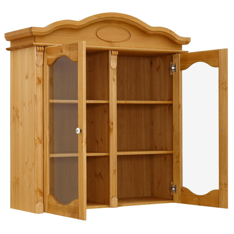 Norell Display Cabinet, Natural Brown