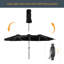 Parasol de marché lumineux 15 po x 9 pi Ruien-1349954387