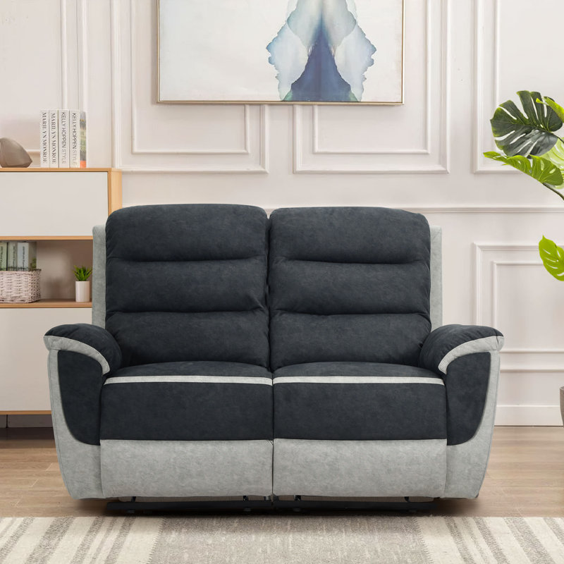 Nedelcho Fabric Reclining Sofa, 2