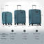 Ensemble de 3 valises extensibles Softside Valise