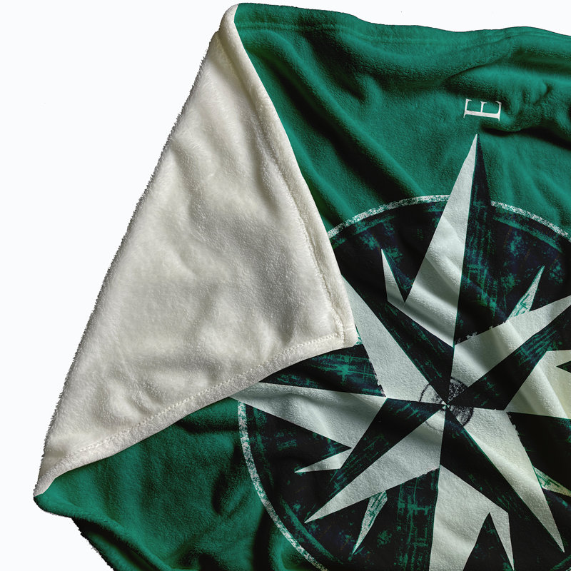 Devon Plain Weave / Muslin Throw Blanket, Green