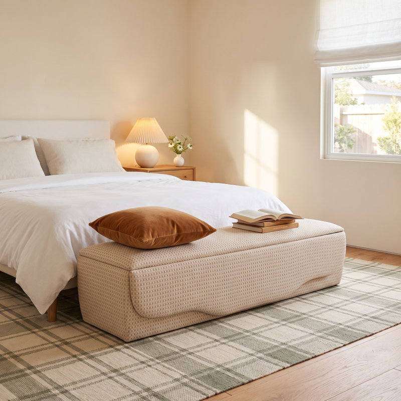 Caridad Pasadena Upholstered Storage Bench