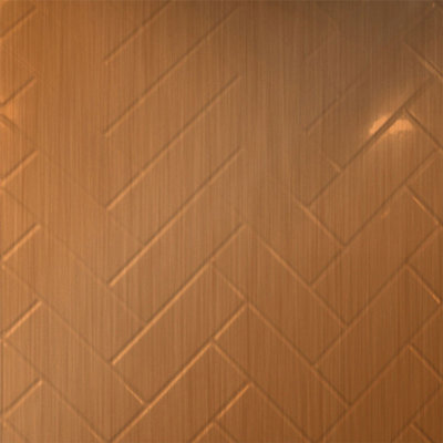 Herringbone MirroFlex 4ft. x 8ft. Glue Up PVC 3D Wall Panels 160 sq.ft.