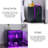 3 Peice Set 1 Modern Entertainment Centre And Two Bedside Tables With LED