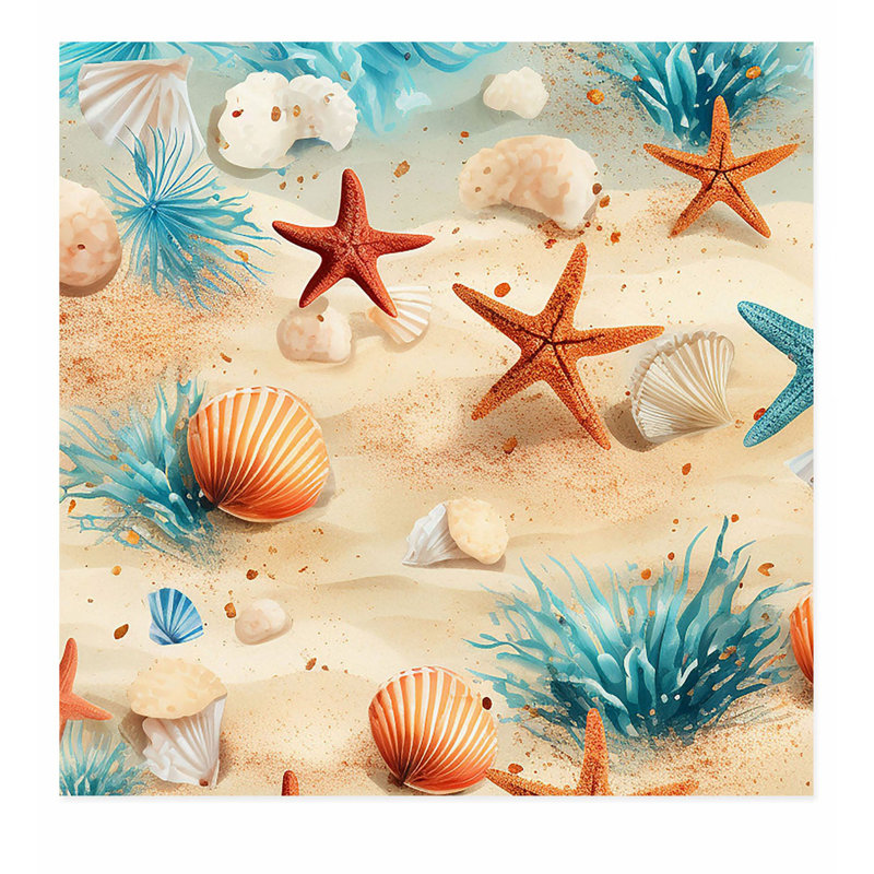 Animaux, étoile de mer I, reproduction d'art sans cadre, H 12 po x l 12 po