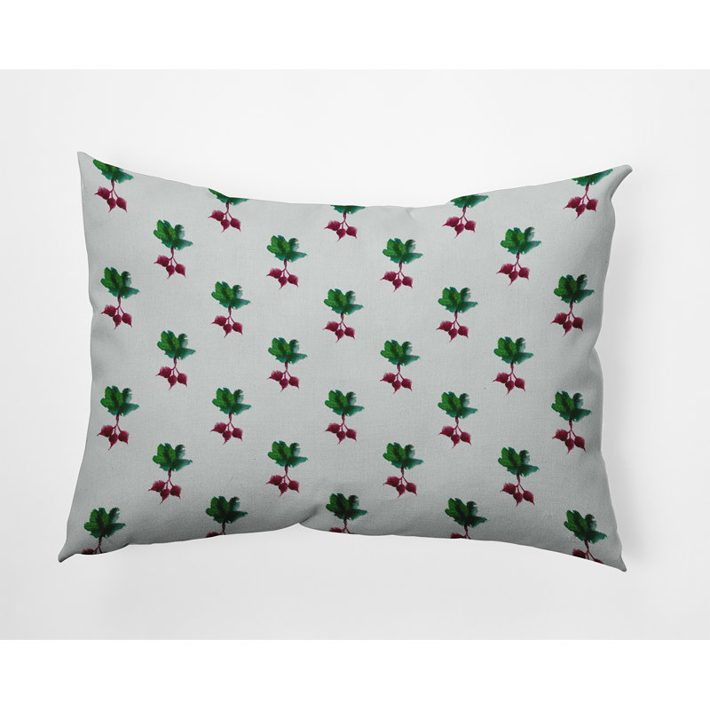 Floral Reversible Throw Pillow, 14" H x 20" W, Rectangle