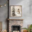 Impression sur toile, bonhomme de neige avec arbre de Noël en hiver-107117943-107117946