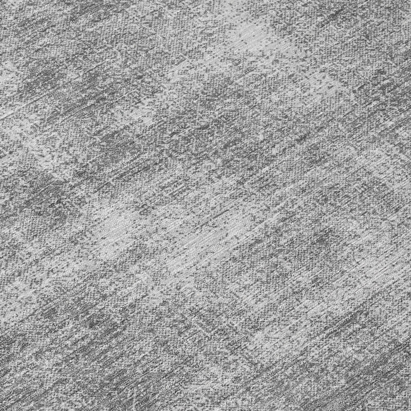 Gray Flat Woven Synthetic Washable Rectangular Rug 20" x 30"