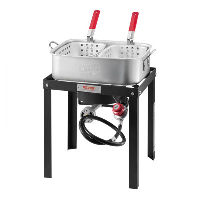 Ensemble de friteuse d'extérieur au propane en aluminium 18 pte avec 2 paniers