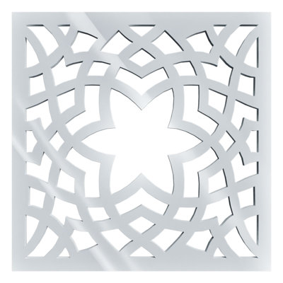 Petits panneaux muraux décoratifs en acrylique Paris, petit, l 11 3/8 po x H 11 3/8 po x T 1/8 po, blanc