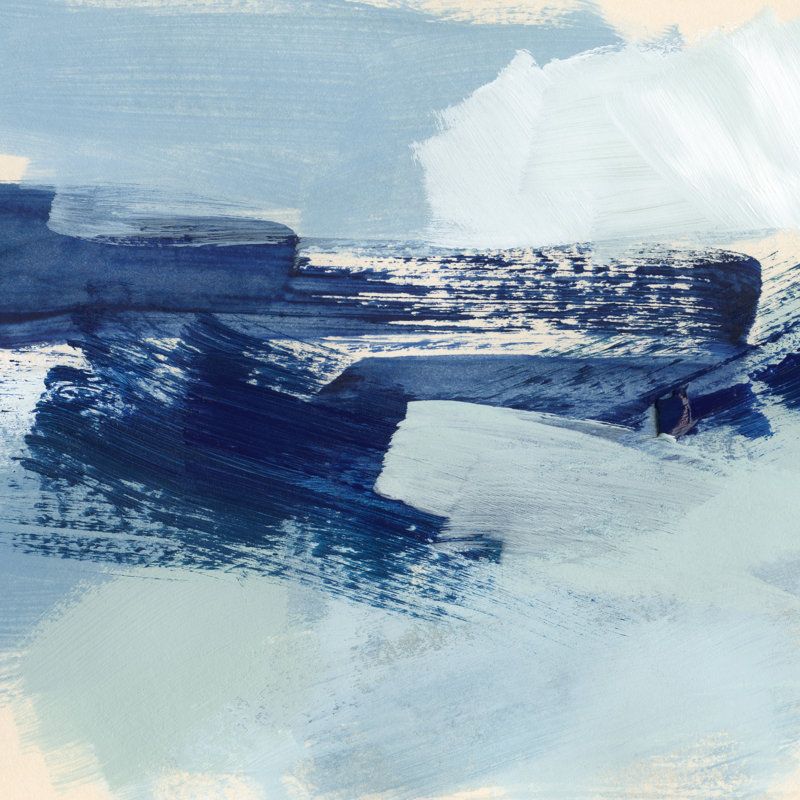 Coastal Brushstrokes IV - Wrapped Canvas Painting, 30.48cm H x 30.48cm W