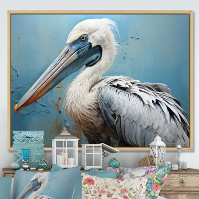 Graceful Pelican Presence - Pelican Canvas Prints