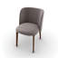 Abrey Upholstered Armchair with Wooden Base-1080008801-1080008810