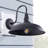 Gooseneck Light Fixture for Barn, Large Black Outdoor Farmhouse Light with Goose Neck Arm for Porch-123399536