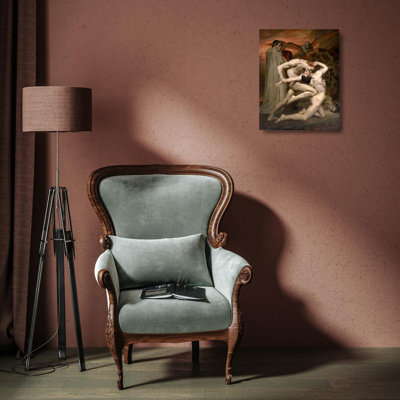 "Dante and Virgil in Hell" by  William Bouguereau - Gallery Wrap Canvas Wall Art