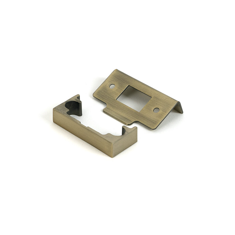 Polished Brass ½" Rebate Kit for Tubular Mortice Latch, Polished Bronze