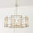 5 - Light Dimmable Glass Drum Chandelier