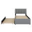 Lit plateforme tapissier avec lit gigogne-1800928856