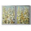 Cluster of Hollyhock I - Ensemble de 2 peintures sur toile encadrées-1554045498-1554045499