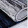 Tapis abstrait bleu/gris Croskey