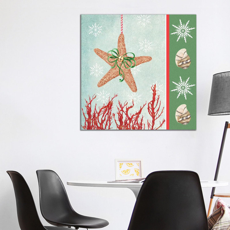 Christmas Coastal III by Jade Reynolds - Wrapped Canvas Print, 93.98 cm H x 93.98 cm W x 3.175 cm D
