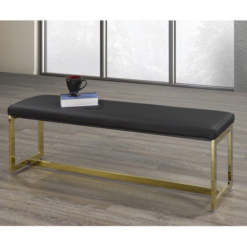 Cheyenne Accent Bench, Black/Gold