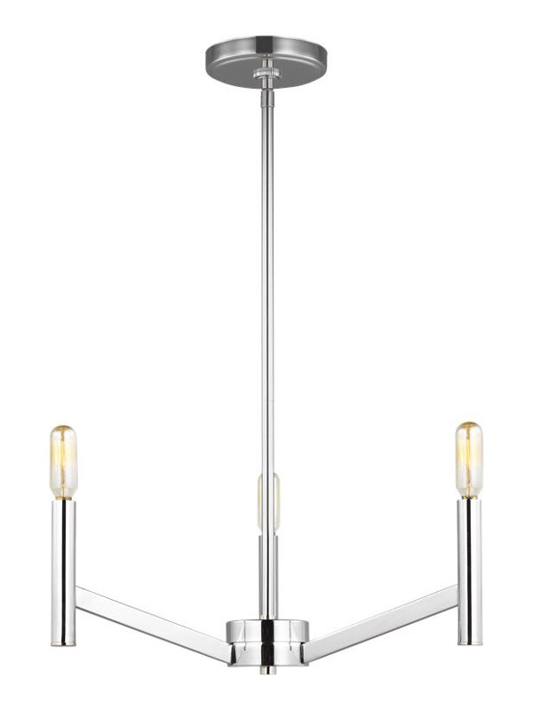 Vector 3 - Light Chandelier, No, Chrome