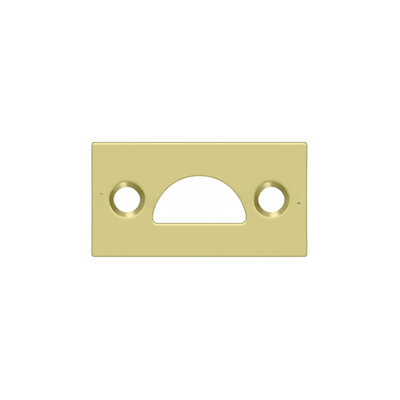 Deltana 178MSTU3 Mortise Strike; Solid Brass; Bright Brass Finish