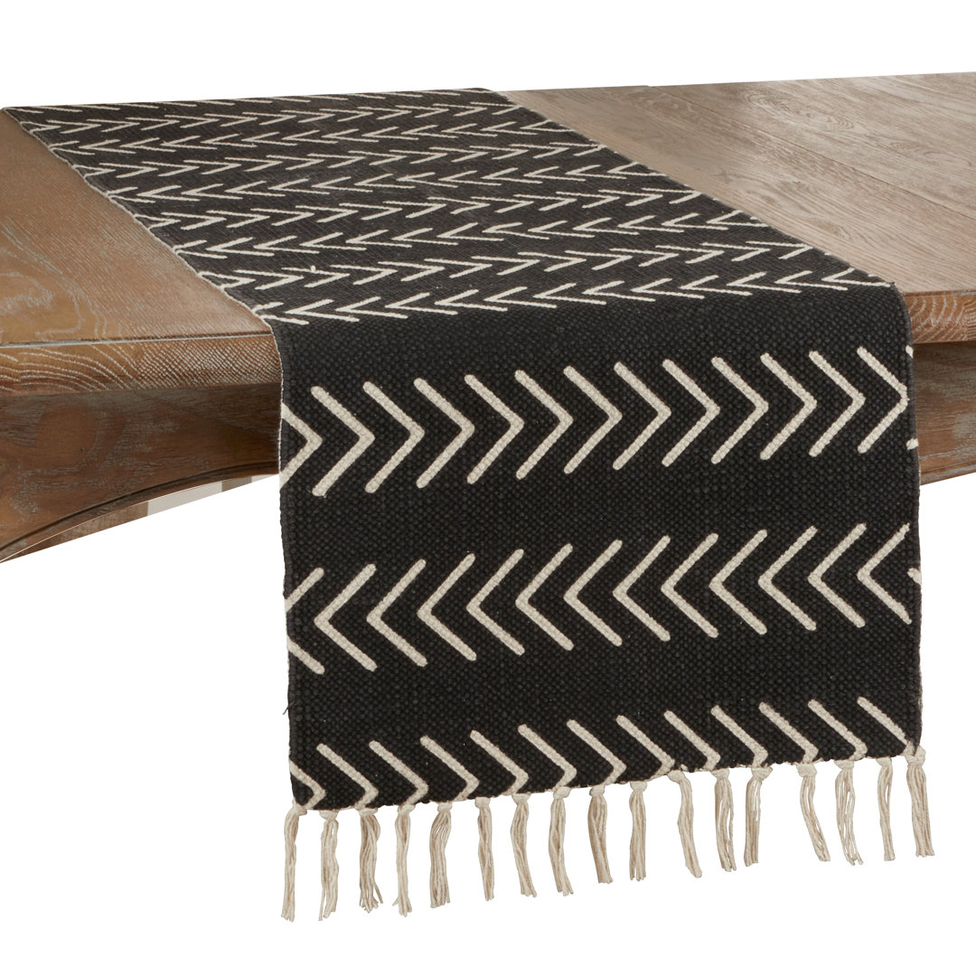 Deherrera Chevron 100% Cotton Table Runner Foundry Select 